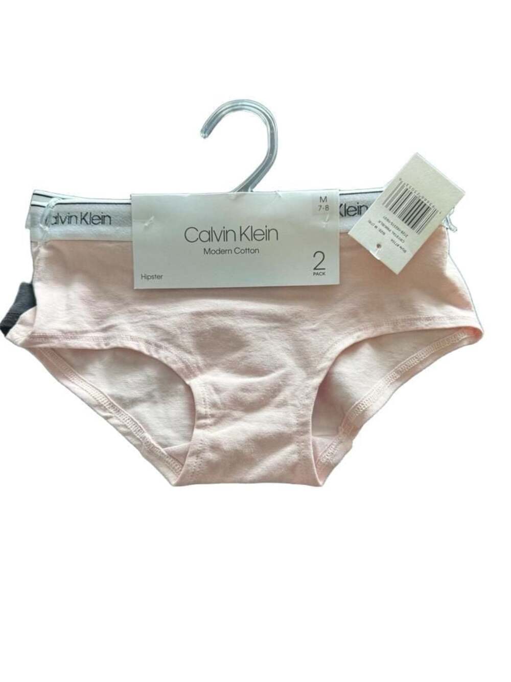 Calvin Klein Girls Modern Cotton Hipster Underwear 2-Pack Size M 7-8 NEW